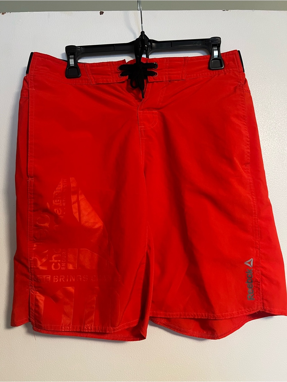 Reebok Men’s Bright Red Swim Board Shorts